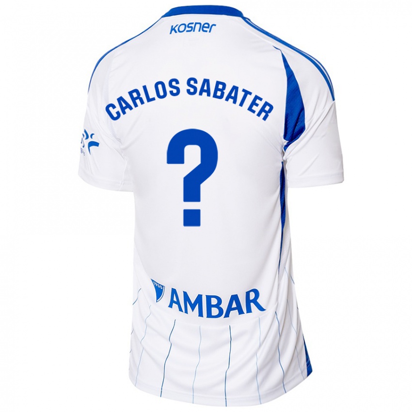 Niño Camiseta Juan Carlos Sabater #0 Rojo Blanco 1ª Equipación 2024/25 La Camisa Argentina