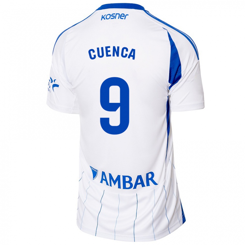 Niño Camiseta Marcos Cuenca #9 Rojo Blanco 1ª Equipación 2024/25 La Camisa Argentina