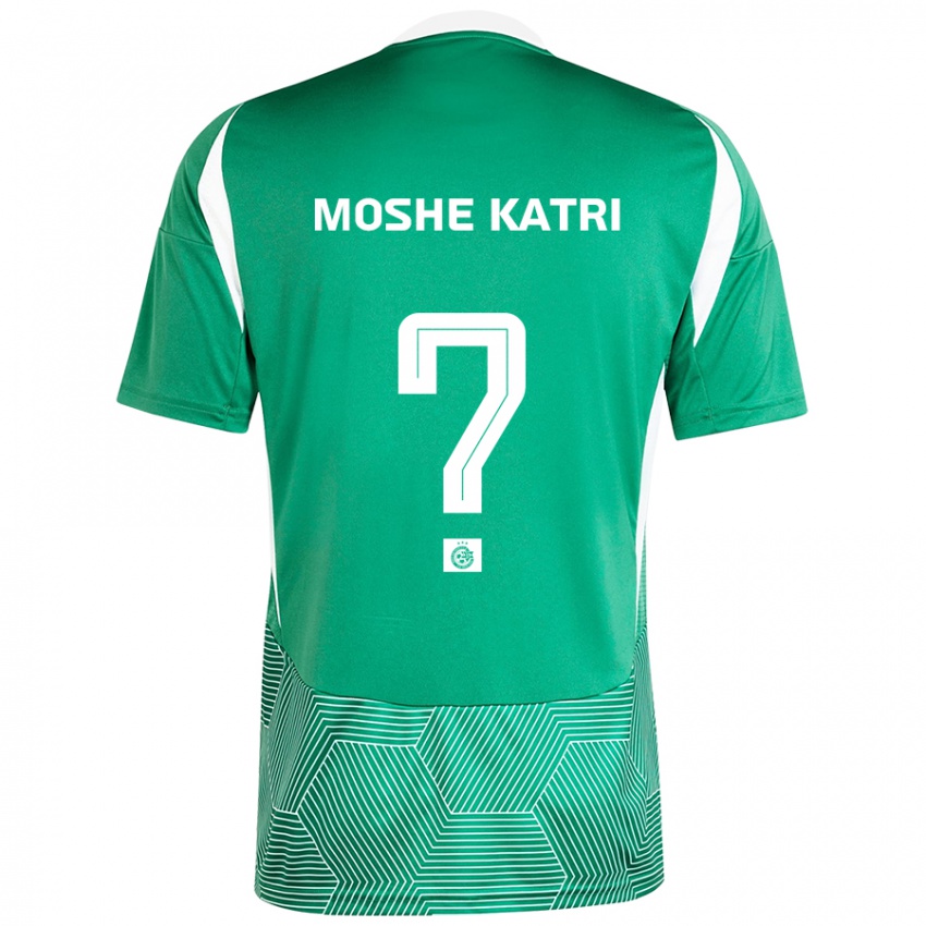 Niño Camiseta Roy Moshe Katri #0 Verde Blanco 1ª Equipación 2024/25 La Camisa Argentina