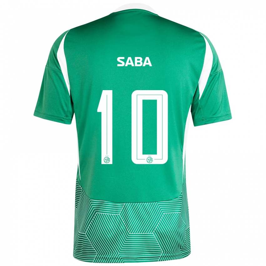 Niño Camiseta Dia Saba #10 Verde Blanco 1ª Equipación 2024/25 La Camisa Argentina