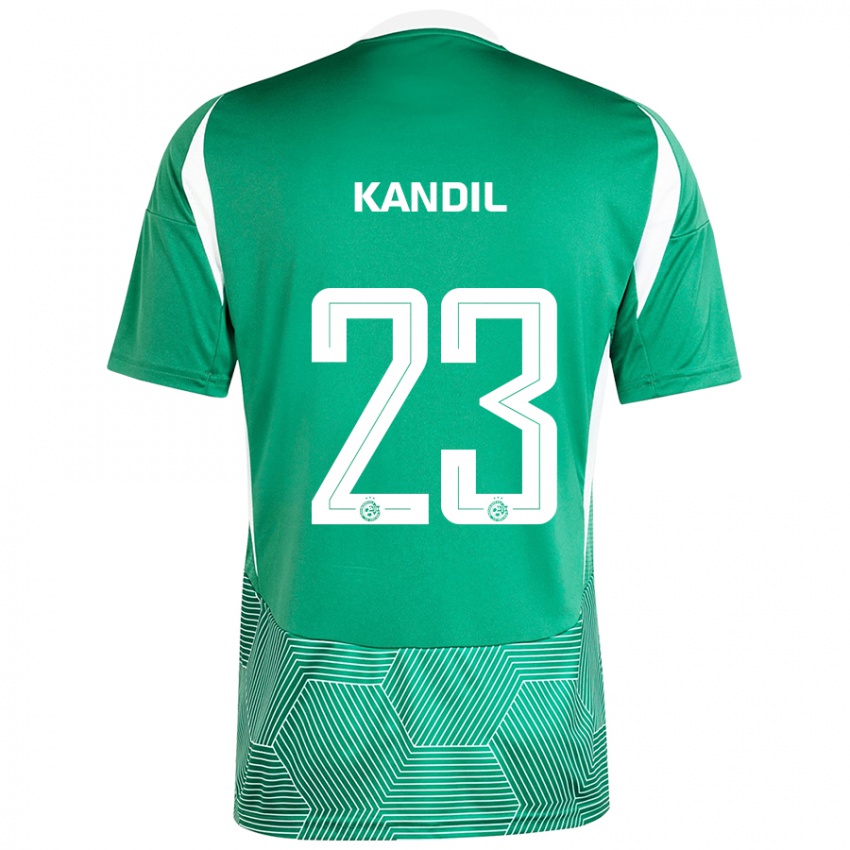 Niño Camiseta Maor Kandil #23 Verde Blanco 1ª Equipación 2024/25 La Camisa Argentina