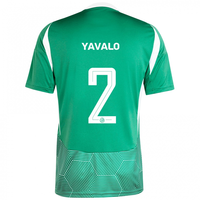 Niño Camiseta Gatachao Yavalo #2 Verde Blanco 1ª Equipación 2024/25 La Camisa Argentina