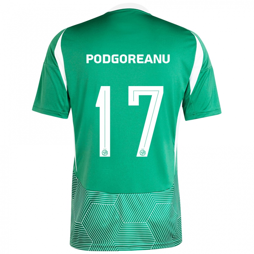 Niño Camiseta Suf Podgoreanu #17 Verde Blanco 1ª Equipación 2024/25 La Camisa Argentina