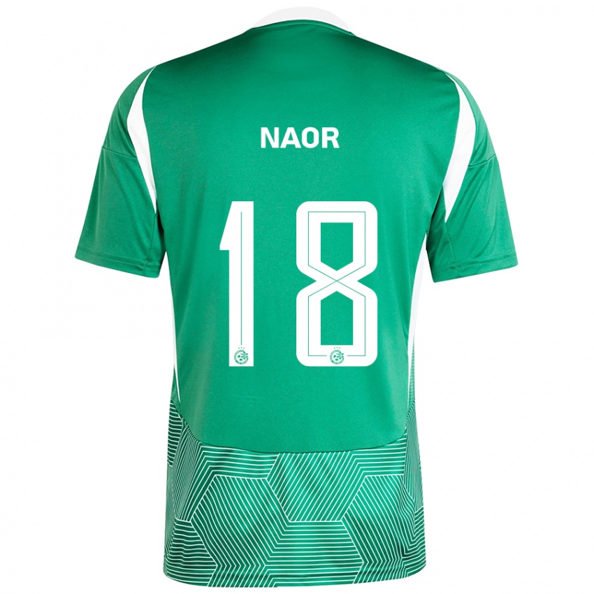 Niño Camiseta Goni Naor #18 Verde Blanco 1ª Equipación 2024/25 La Camisa Argentina