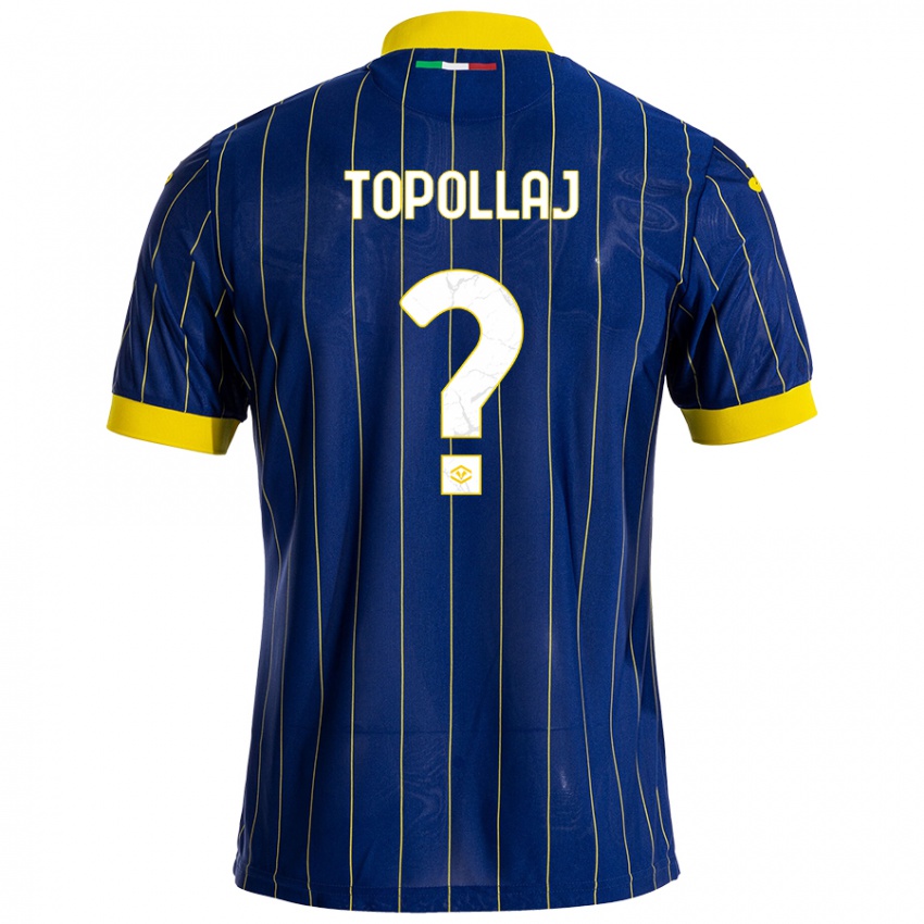 Niño Camiseta Mark Topollaj #0 Azul Amarillo 1ª Equipación 2024/25 La Camisa Argentina