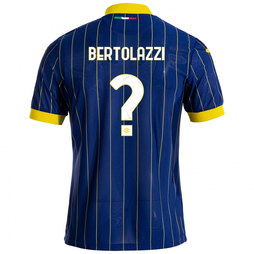 Niño Camiseta Giovanni Bertolazzi #0 Azul Amarillo 1ª Equipación 2024/25 La Camisa Argentina