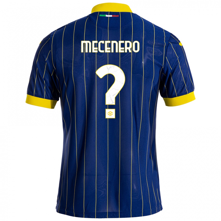 Niño Camiseta Giovanni Mecenero #0 Azul Amarillo 1ª Equipación 2024/25 La Camisa Argentina