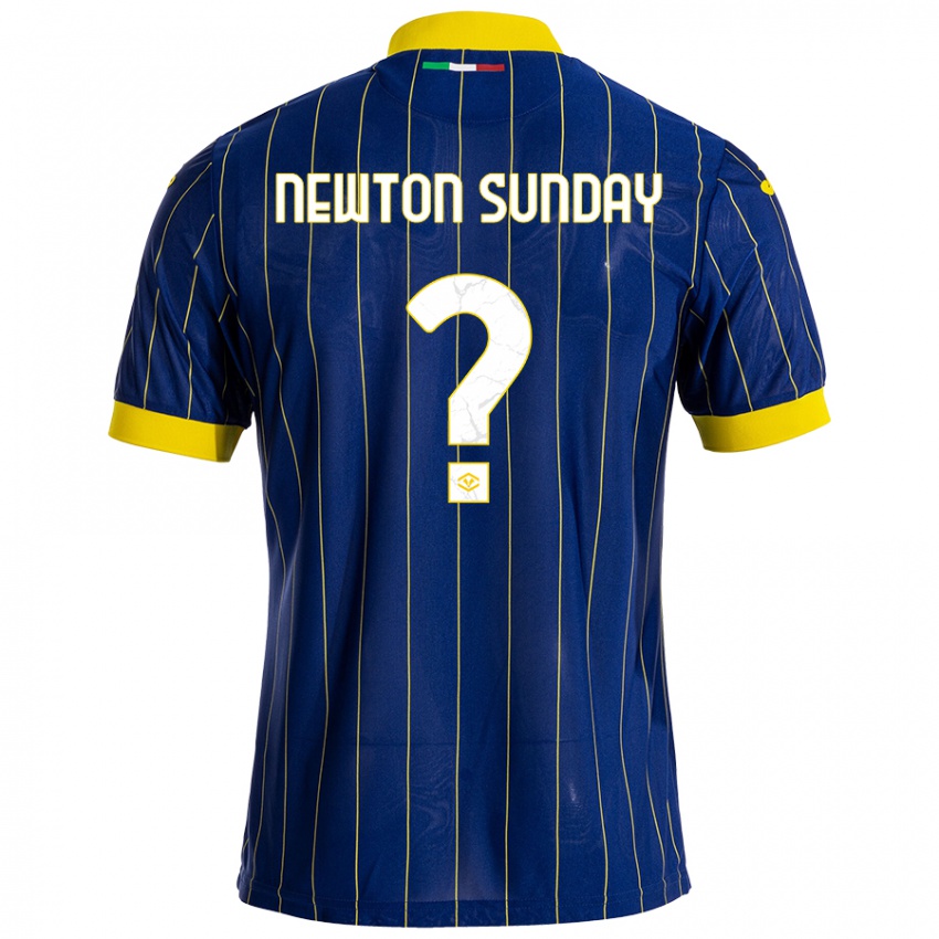 Niño Camiseta Eloghosa Newton Sunday #0 Azul Amarillo 1ª Equipación 2024/25 La Camisa Argentina