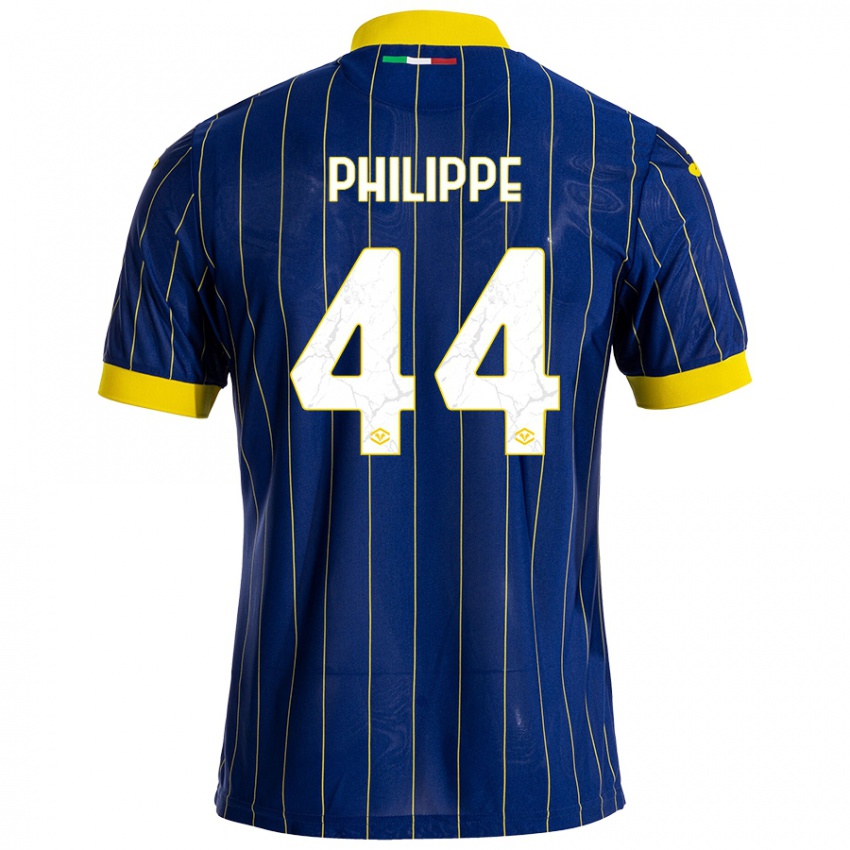 Niño Camiseta Mathis Philippe #44 Azul Amarillo 1ª Equipación 2024/25 La Camisa Argentina