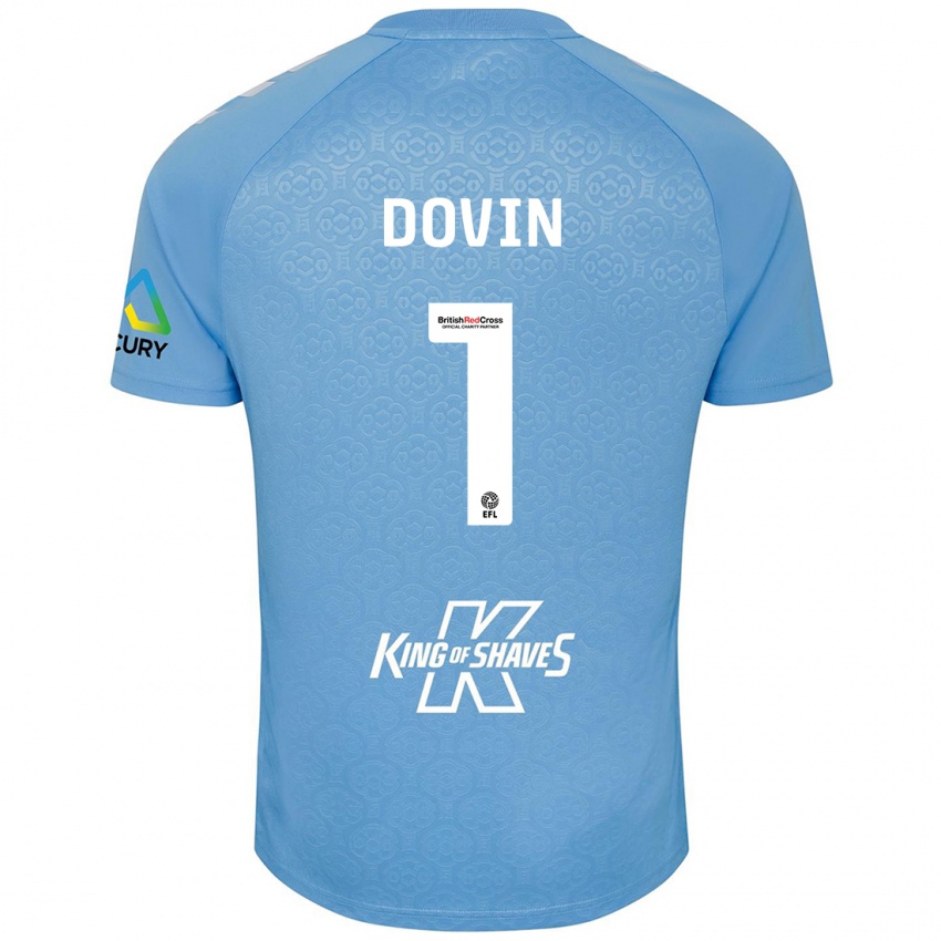 Niño Camiseta Oliver Dovin #1 Azul Blanco 1ª Equipación 2024/25 La Camisa Argentina