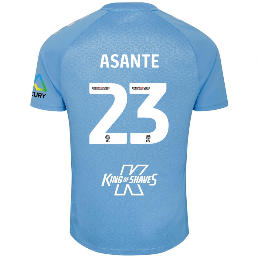 Niño Camiseta Brandon Thomas-Asante #23 Azul Blanco 1ª Equipación 2024/25 La Camisa Argentina