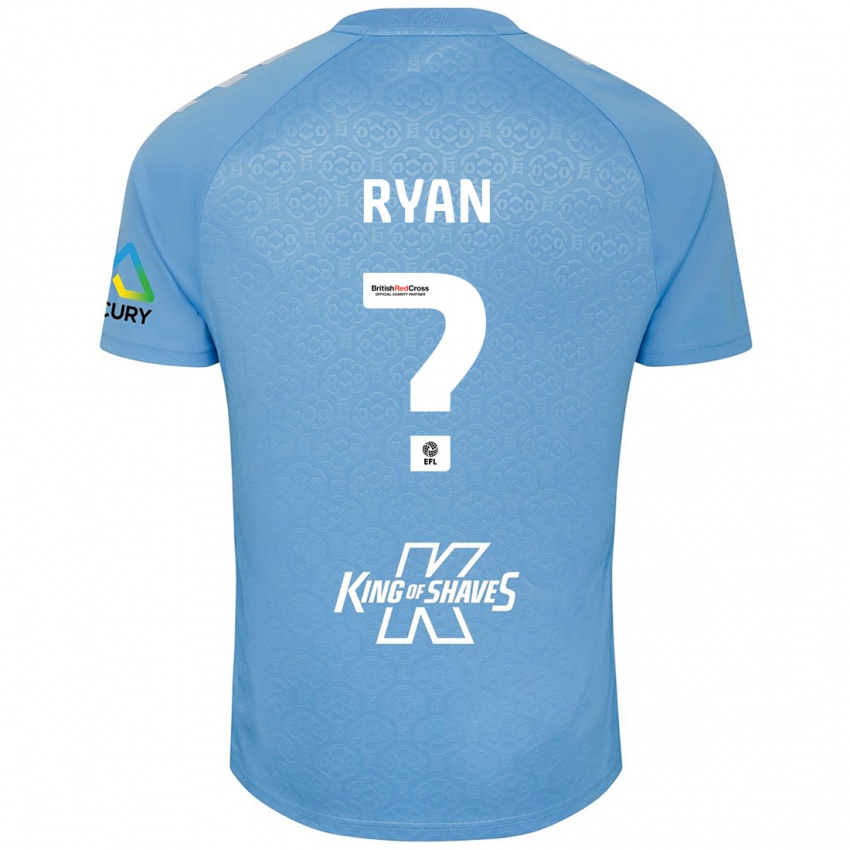 Niño Camiseta Kain Ryan #0 Azul Blanco 1ª Equipación 2024/25 La Camisa Argentina