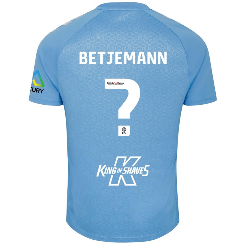 Niño Camiseta Elliot Betjemann #0 Azul Blanco 1ª Equipación 2024/25 La Camisa Argentina