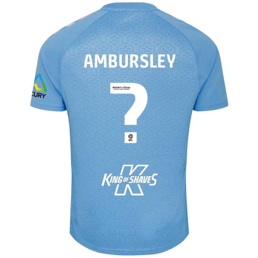 Niño Camiseta Conrad Ambursley #0 Azul Blanco 1ª Equipación 2024/25 La Camisa Argentina