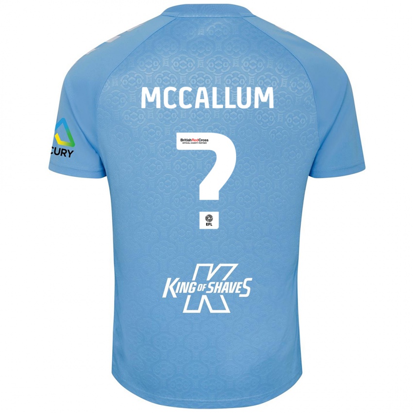 Niño Camiseta Joseph Mccallum #0 Azul Blanco 1ª Equipación 2024/25 La Camisa Argentina