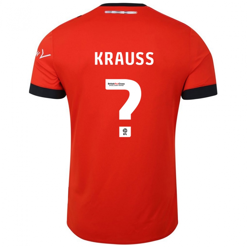 Niño Camiseta Tom Krauß #0 Naranja Negro 1ª Equipación 2024/25 La Camisa Argentina