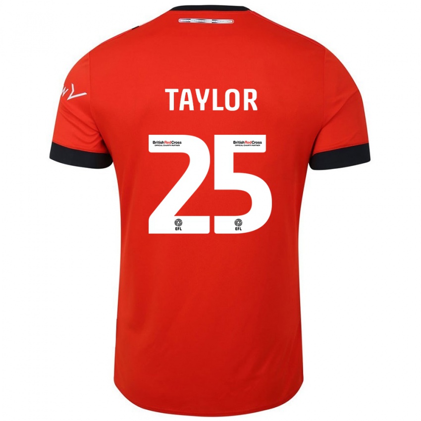 Niño Camiseta Joe Taylor #25 Naranja Negro 1ª Equipación 2024/25 La Camisa Argentina