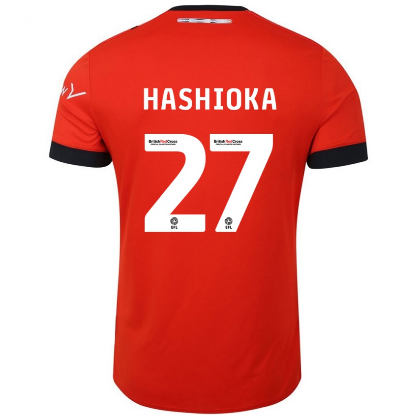 Niño Camiseta Daiki Hashioka #27 Naranja Negro 1ª Equipación 2024/25 La Camisa Argentina