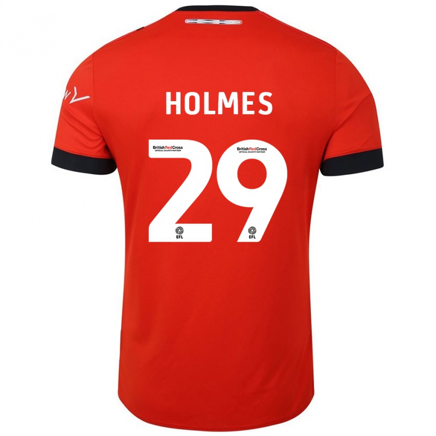 Niño Camiseta Tom Holmes #29 Naranja Negro 1ª Equipación 2024/25 La Camisa Argentina