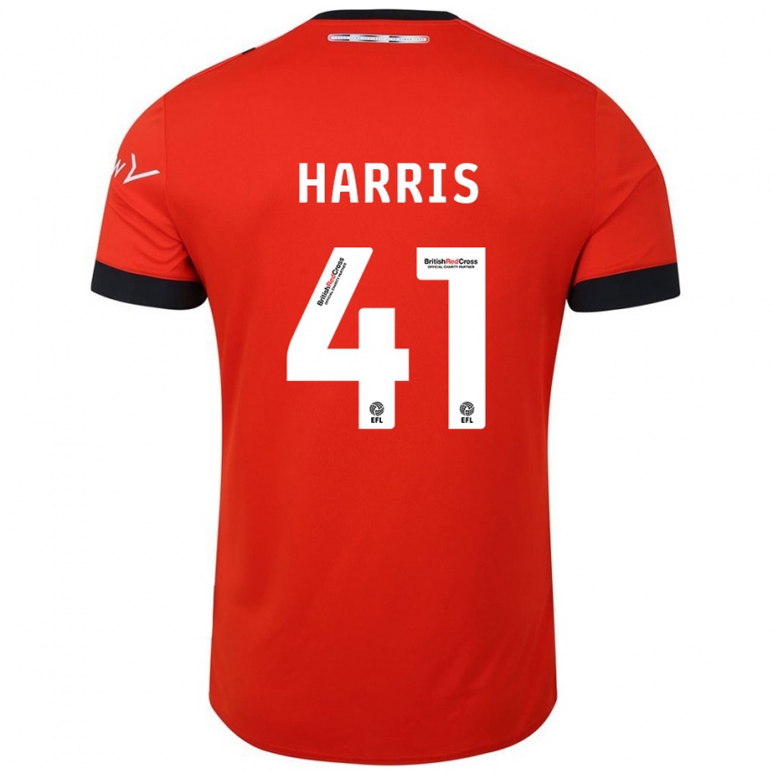 Niño Camiseta Taylan Harris #41 Naranja Negro 1ª Equipación 2024/25 La Camisa Argentina