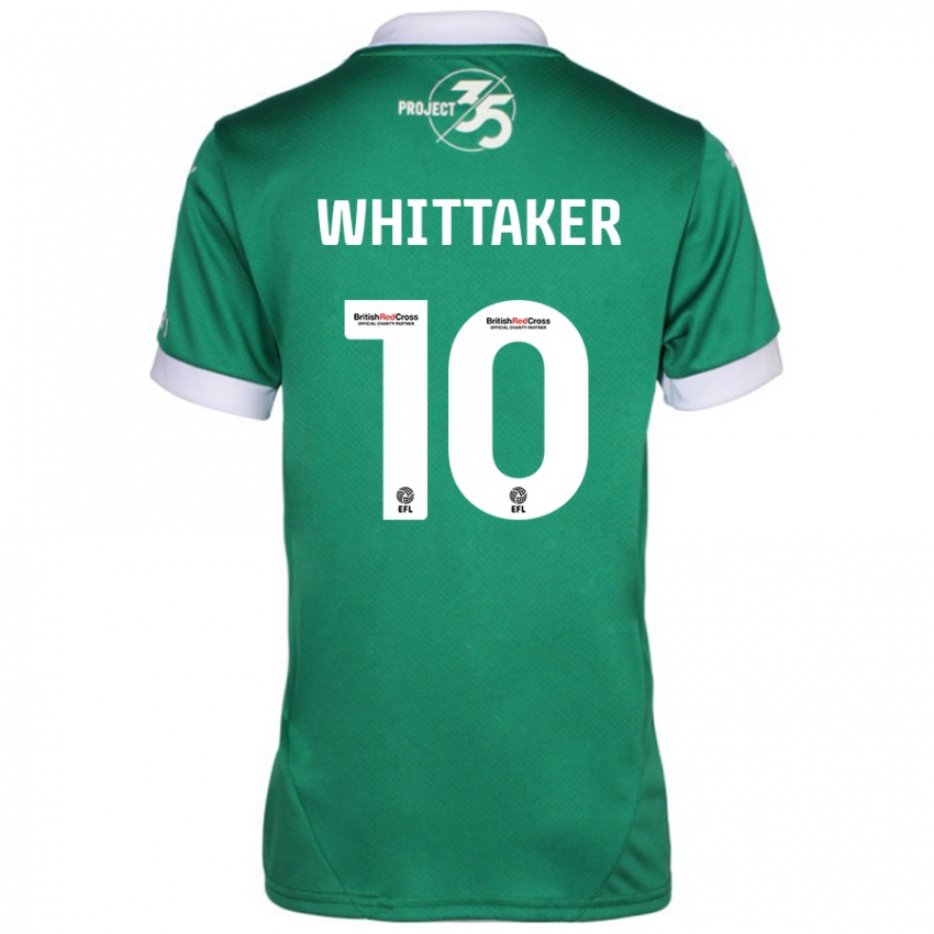 Niño Camiseta Morgan Whittaker #10 Verde Blanco 1ª Equipación 2024/25 La Camisa Argentina