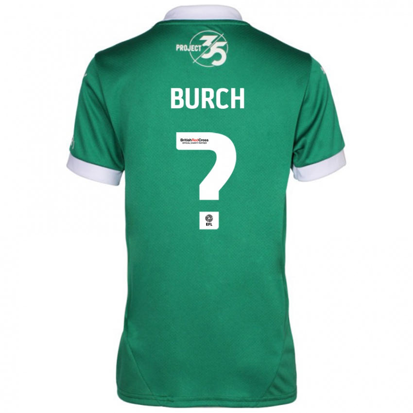 Niño Camiseta Kian Burch #0 Verde Blanco 1ª Equipación 2024/25 La Camisa Argentina