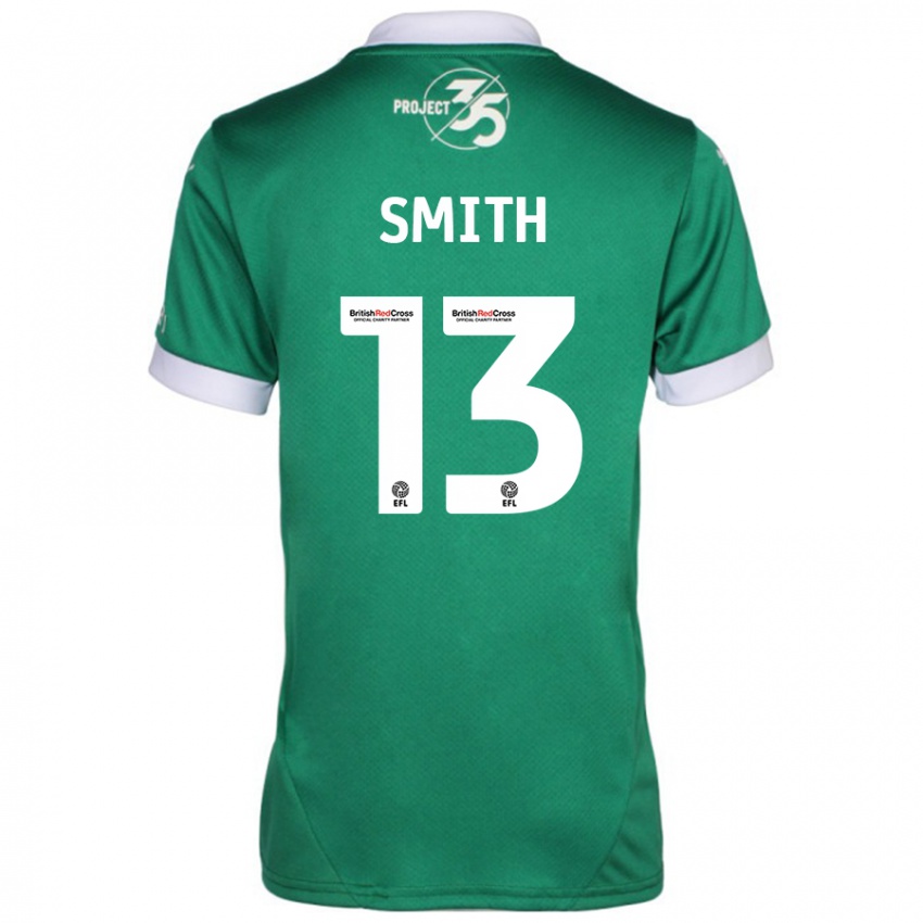 Niño Camiseta Grace Smith #13 Verde Blanco 1ª Equipación 2024/25 La Camisa Argentina