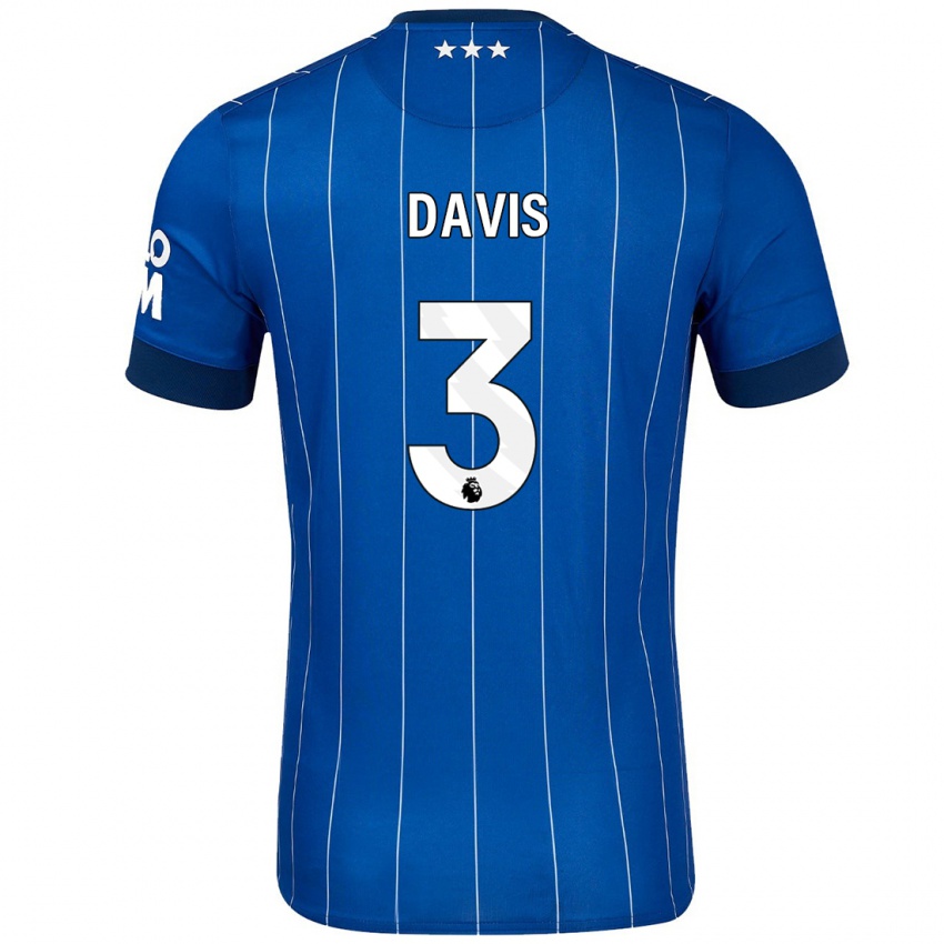 Niño Camiseta Leif Davis #3 Azul Marino 1ª Equipación 2024/25 La Camisa Argentina