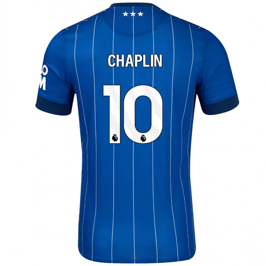 Niño Camiseta Conor Chaplin #10 Azul Marino 1ª Equipación 2024/25 La Camisa Argentina