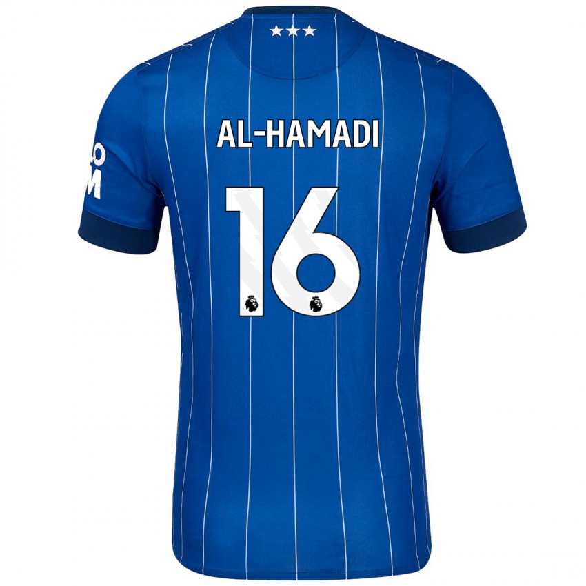 Niño Camiseta Ali Al-Hamadi #16 Azul Marino 1ª Equipación 2024/25 La Camisa Argentina