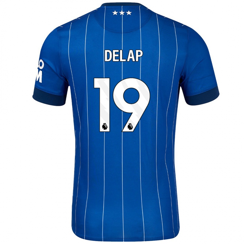 Niño Camiseta Liam Delap #19 Azul Marino 1ª Equipación 2024/25 La Camisa Argentina