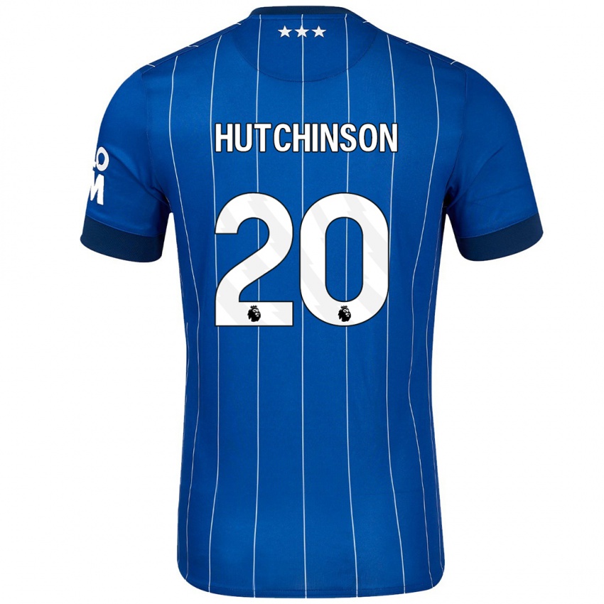 Niño Camiseta Omari Hutchinson #20 Azul Marino 1ª Equipación 2024/25 La Camisa Argentina