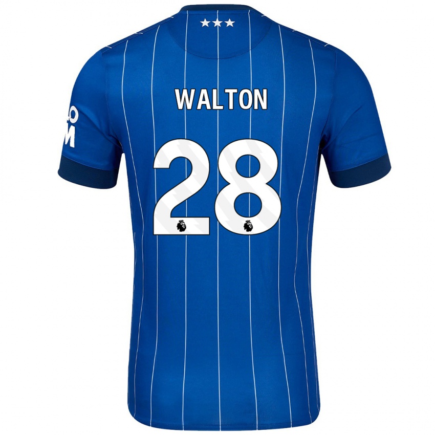 Niño Camiseta Christian Walton #28 Azul Marino 1ª Equipación 2024/25 La Camisa Argentina