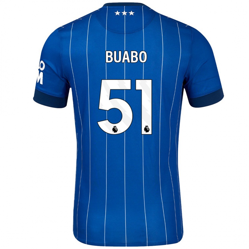 Niño Camiseta Gerard Buabo #51 Azul Marino 1ª Equipación 2024/25 La Camisa Argentina