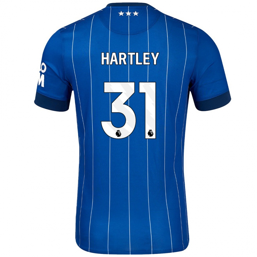 Niño Camiseta Laura Hartley #31 Azul Marino 1ª Equipación 2024/25 La Camisa Argentina