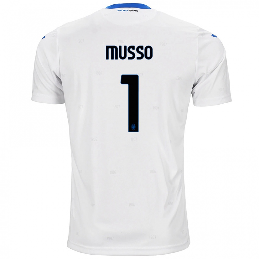 Niño Camiseta Juan Musso #1 Blanco 2ª Equipación 2024/25 La Camisa Argentina