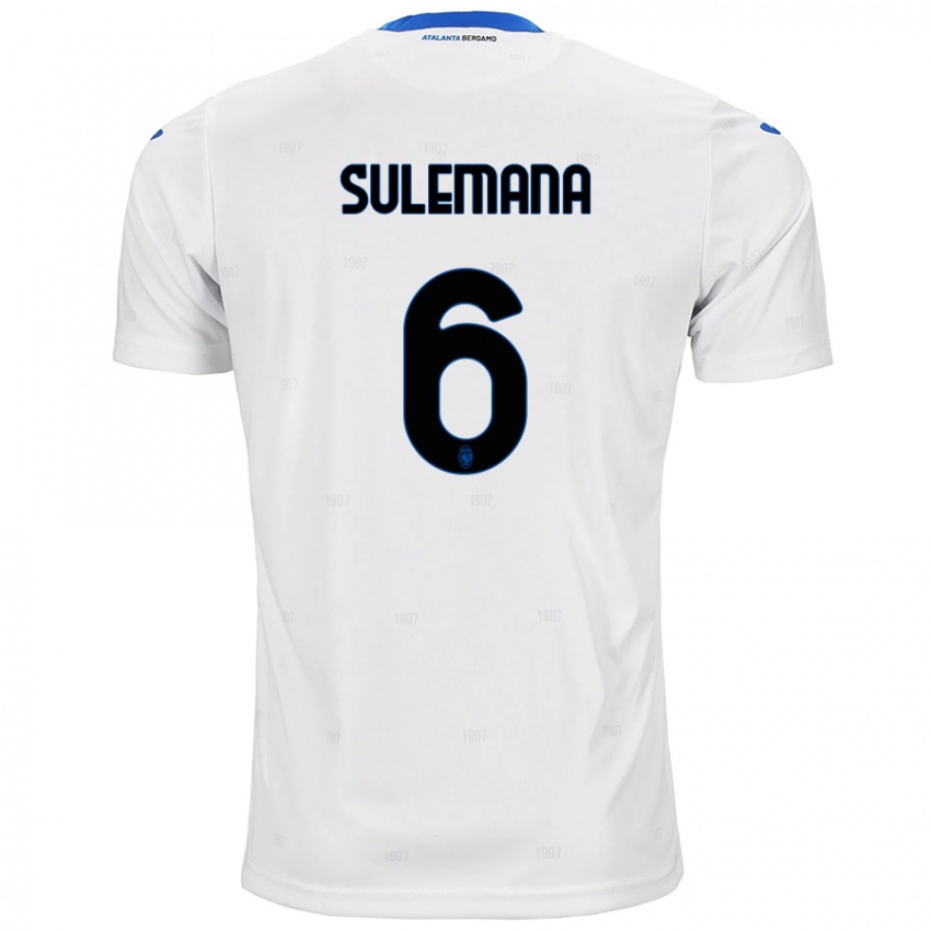 Niño Camiseta Ibrahim Sulemana #6 Blanco 2ª Equipación 2024/25 La Camisa Argentina