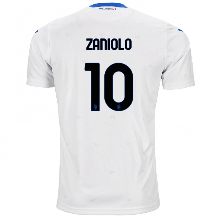 Niño Camiseta Nicolo Zaniolo #10 Blanco 2ª Equipación 2024/25 La Camisa Argentina