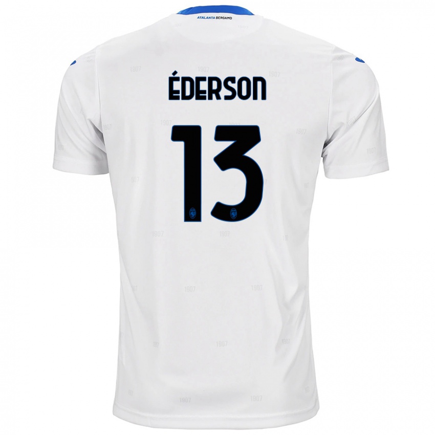 Niño Camiseta Ederson #13 Blanco 2ª Equipación 2024/25 La Camisa Argentina