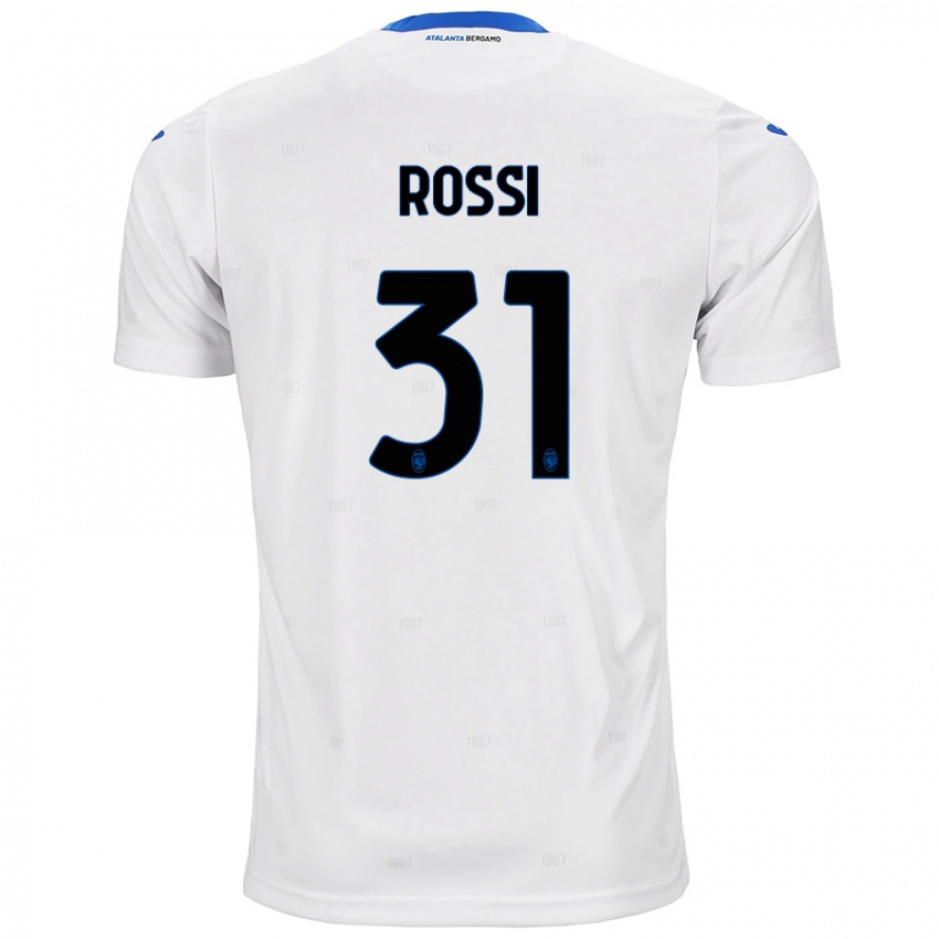 Niño Camiseta Francesco Rossi #31 Blanco 2ª Equipación 2024/25 La Camisa Argentina