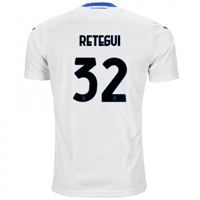 Niño Camiseta Mateo Retegui #32 Blanco 2ª Equipación 2024/25 La Camisa Argentina