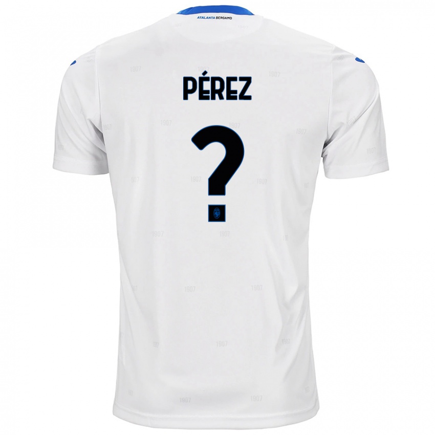 Niño Camiseta David Pérez #0 Blanco 2ª Equipación 2024/25 La Camisa Argentina