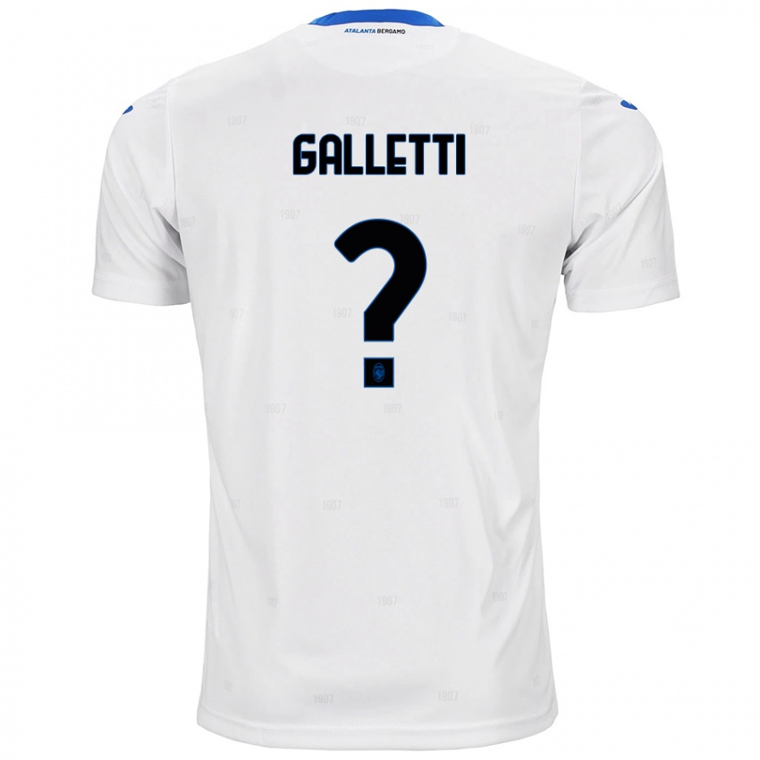 Niño Camiseta Elia Galletti #0 Blanco 2ª Equipación 2024/25 La Camisa Argentina