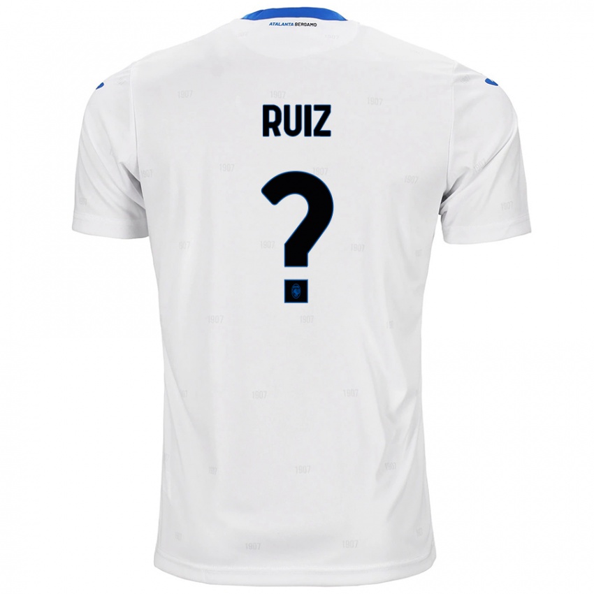 Niño Camiseta Gerard Ruiz #0 Blanco 2ª Equipación 2024/25 La Camisa Argentina