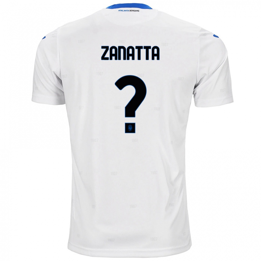 Niño Camiseta Giovanni Zanatta #0 Blanco 2ª Equipación 2024/25 La Camisa Argentina