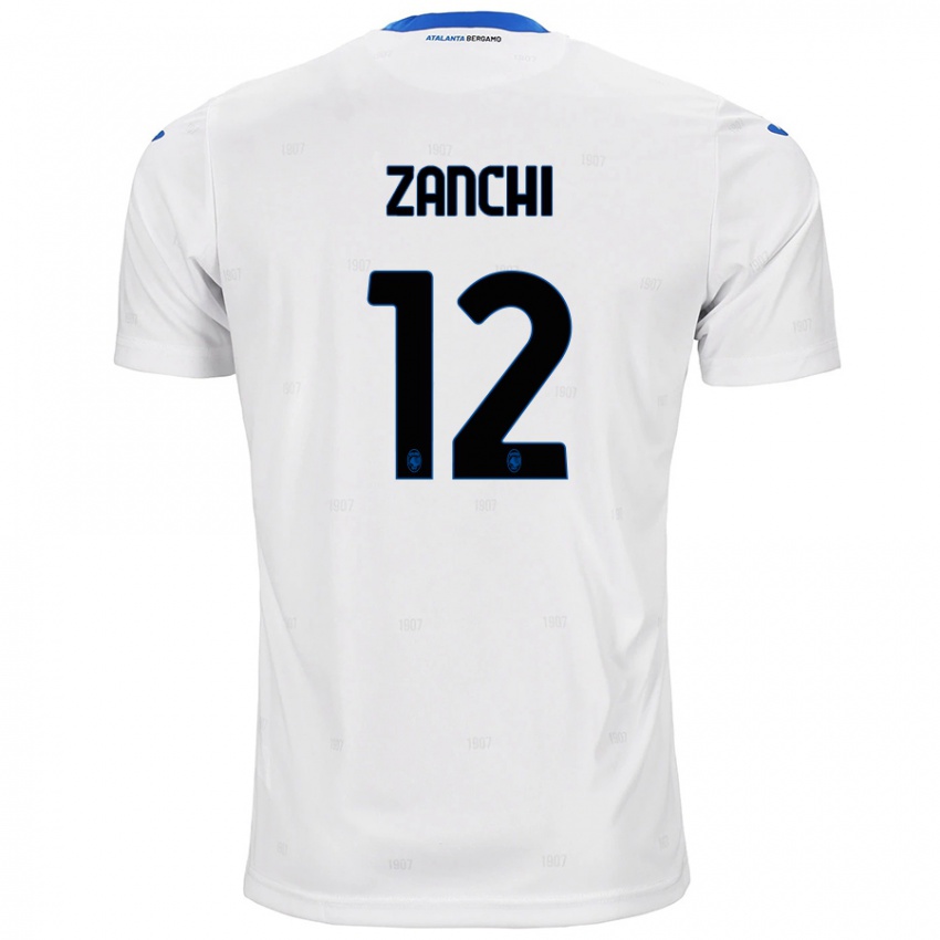 Niño Camiseta Edoardo Zanchi #12 Blanco 2ª Equipación 2024/25 La Camisa Argentina