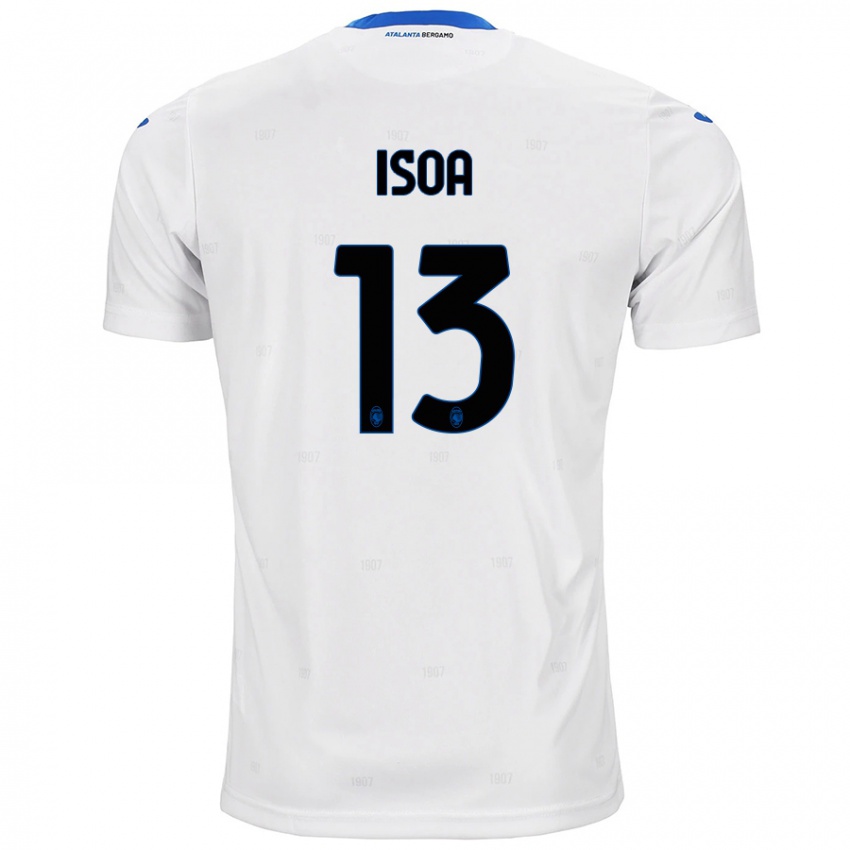 Niño Camiseta Isaac Isoa #13 Blanco 2ª Equipación 2024/25 La Camisa Argentina