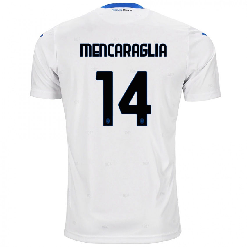 Niño Camiseta Filippo Mencaraglia #14 Blanco 2ª Equipación 2024/25 La Camisa Argentina