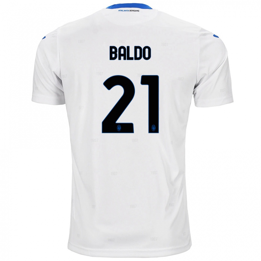 Niño Camiseta Nicolò Baldo #21 Blanco 2ª Equipación 2024/25 La Camisa Argentina