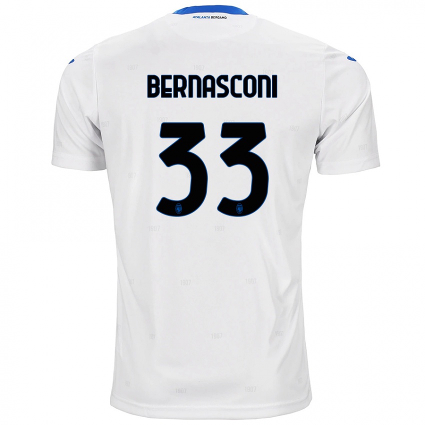 Niño Camiseta Lorenzo Bernasconi #33 Blanco 2ª Equipación 2024/25 La Camisa Argentina